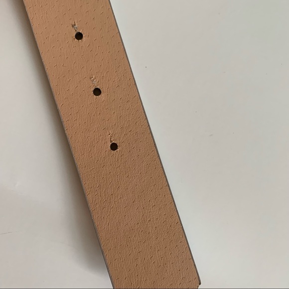 Snake print embossed velvet belt Buckle lilac - Picture 7 of 10